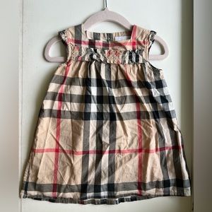 Burberry 2 Pc Baby Girl Dress Set 12 Month 12M